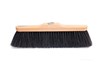 metla konský vlas drevená drevo čierne čiernymi zmeták na vnútro dlhá rúčka jemná špina voskovaná vosk