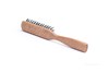 drevená kefa na vlasy diviačími štetinami buková 3 radová krátke polodlhé riedke čistenie