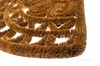 Kokosová rohožka vystužená drôtom - polkruhová s ornamentom