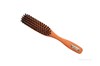 drevená kefa na vlasy diviačími štetinami drevo hrušková diviačie štetiny polodlhé vlasy riedke čistenie rozčesávanie