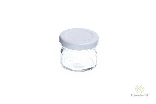 skleneny mini poharik nadobka kozmetika univerzalne vyuzitie skladovanie drobnosti