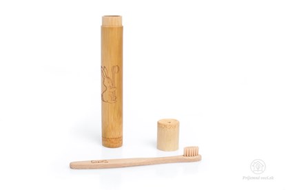 Obrázok pre výrobcu Bambusové puzdro na detskú zubnú kefku