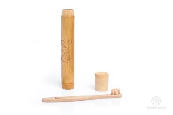 Bambusové puzdro na detskú zubnú kefku