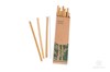 bambusová slamka drevena