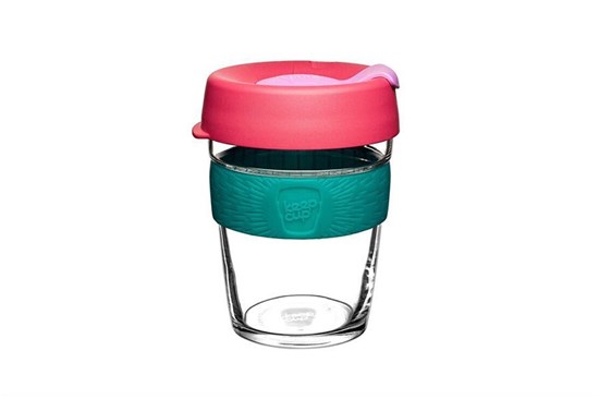 keepcup horuca napoj kava caj so sebou sklo korok skleneny pohar silikonovy uchyt silikon