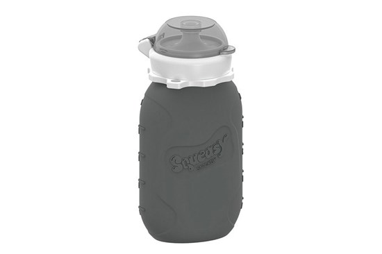 Silikónová kapsička na príkrmy sivá - 180ml