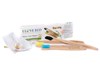 zubna kefka bambusova ekologicka kvalitna ekologicka bez plastu rodinne balenie farbne odlisene pre dospelych pre deti makke stetiny kompostovatelna rozlozitelna