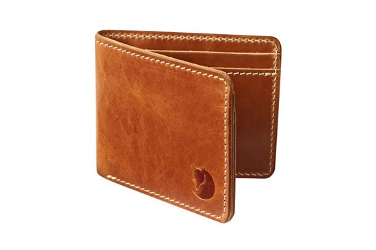 fjallraven ovik penazenka kozena prava koza unisex ovik wallet cognac   