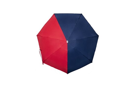 Skladací dáždnik Anatole mini - Emile - dvojfarebný modrá/červená
