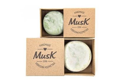 Obrázok pre výrobcu Tuhý šampón Musk 80g - na mastné vlasy (SVIEŽE RÁNO)