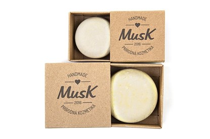 Obrázok pre výrobcu Tuhý šampón Musk 80g - na jemné vlasy (LÁSKYKVET)