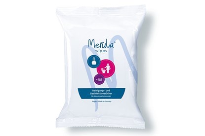 Obrázok pre výrobcu Vlhčené dezinfekčné obrúsky na menštruačný kalíšok (20ks)