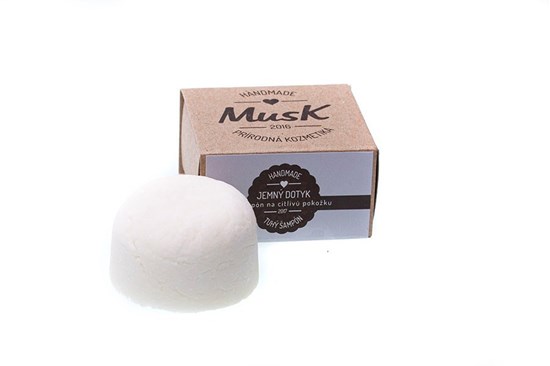 Tuhý šampón MusK 40g - na citlivú pokožku (JEMNÝ DOTYK)