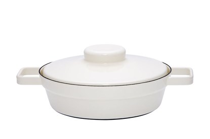 Obrázok pre výrobcu Smaltovaná aroma panvica s pokrievkou - 24cm - rôzne farby