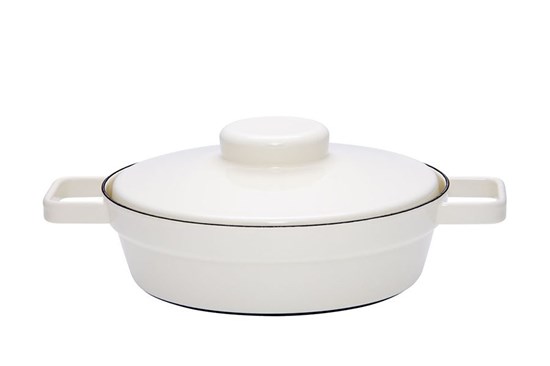 Smaltovaná aroma panvica s pokrievkou - 24cm - rôzne farby