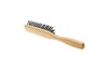 	4-radová drevená kefa na vlasy diviačími štetinami diviačie štetiny buková čistenie česanie riedke vlasy