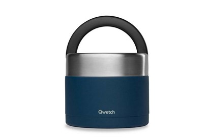 Obrázok pre výrobcu Okrúhly nerezový termo obedár Qwetch - 850ml - modrý