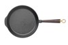 Hlboká liatinová panvica s čiernou jaseňovou rúčkou - 28 cm