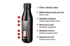 Termo fľaša Time´UP - 750ml - strieborná