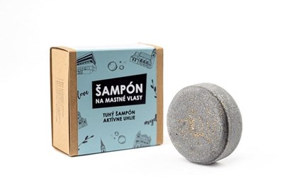 Obrázok pre výrobcu Tuhý šampón Mydlove - aktívne uhlie - 60g