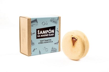 Obrázok pre výrobcu Tuhý šampón Mydlove - citrus a borovica - 60g