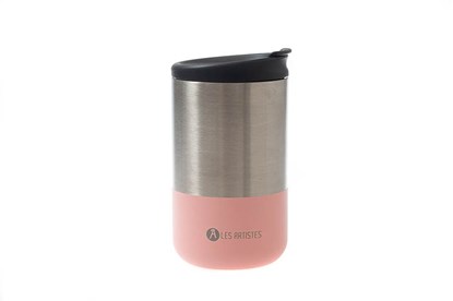 Obrázok pre výrobcu Nerezový termo hrnček Les Artistes - 350ml - strieborno-ružový