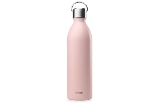 Termo fľaša Qwetch "Active" - 1000ml - pastelová ružová