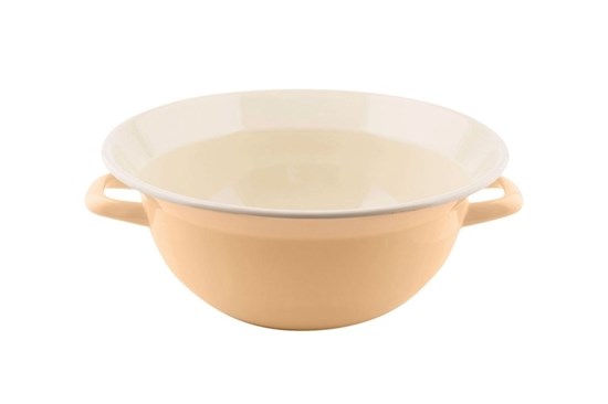 Smaltovaná misa s uchami - 28cm - žltá