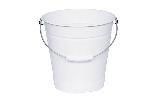 Smaltované univerzálne vedro - 10l - biele