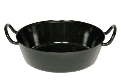 Obrázok pre výrobcu Smaltovaná panvica na rezne - 30cm - čierna