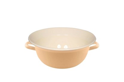 Obrázok pre výrobcu Smaltovaná miska s uchami - 14cm - žltá