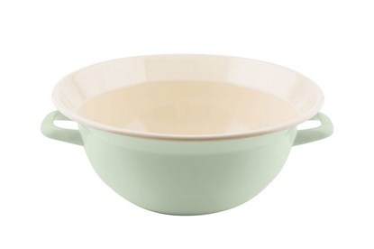 Obrázok pre výrobcu Smaltovaná misa s uchami - 26cm - zelená