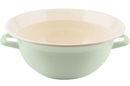 Obrázok pre výrobcu Smaltovaná misa s uchami - 36cm - zelená	