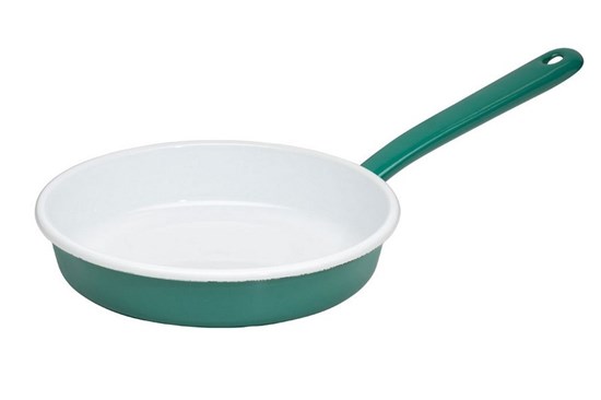 Smaltovaná panvica - 20cm - tmavozelená