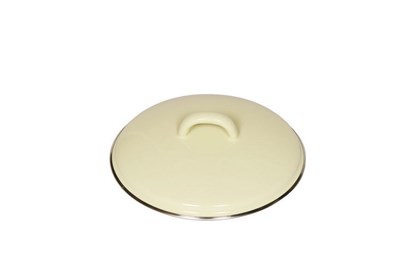 Obrázok pre výrobcu Smaltovaná pokrievka - 16cm - bledožltá