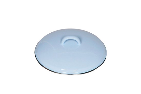 Smaltovaná pokrievka - 18cm - modrá 