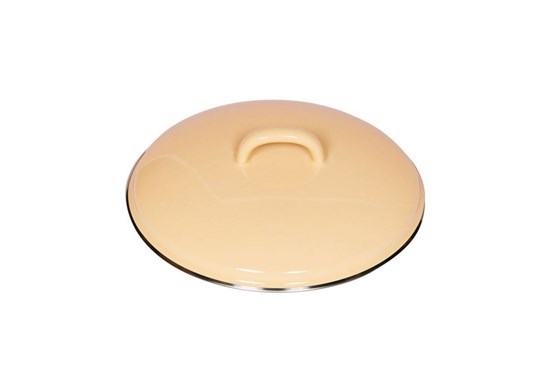 Smaltovaná pokrievka - 20cm - žltá