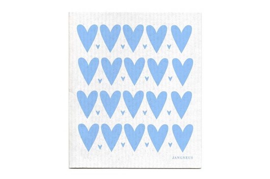 Hubka - malé srdiečka modré