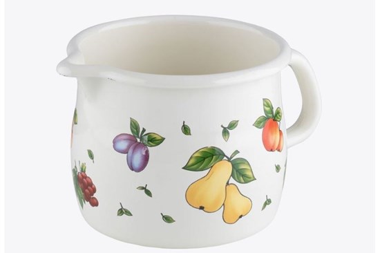 Smaltovaný krčah - 1 l - ovocie