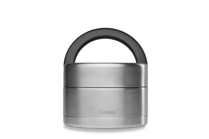 Obrázok pre výrobcu Okrúhly nerezový termo obedár Qwetch - 650 ml - strieborný