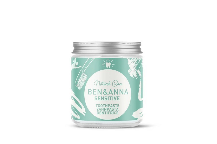 Prírodná zubná pasta BEN&ANNA v skle 100 ml – sensitive
