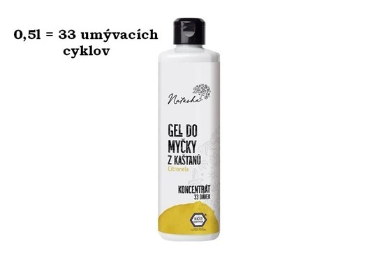 Gél do umývačky riadu Natasha - citronela - 0,5 l