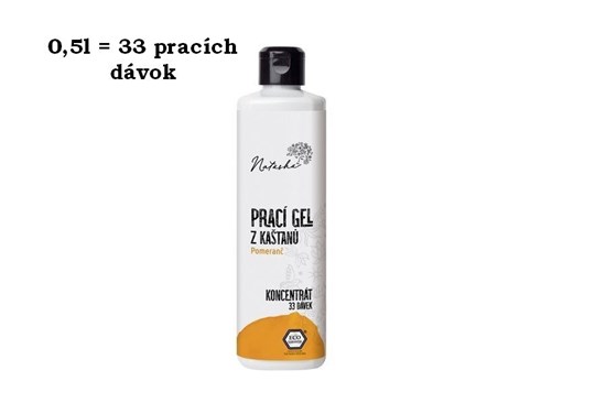 Prací gél Natasha - pomaranč - 0,5 l