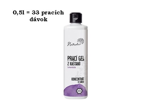 Prací gél Natasha - levanduľa - 0,5 l