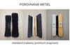 Drevená metla s čiernym konským vlasom - PREMIUM