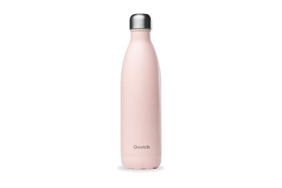 Termo fľaša Qwetch - 750 ml - pastelová ružová