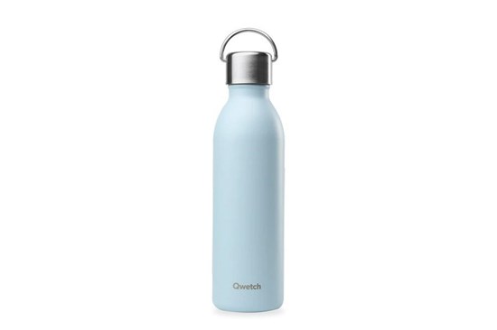 Termo fľaša Qwetch "Active" - 600 ml - pastelová modrá
