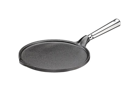 Liatinová panvica na palacinky s antikorovou rúčkou - 23 cm